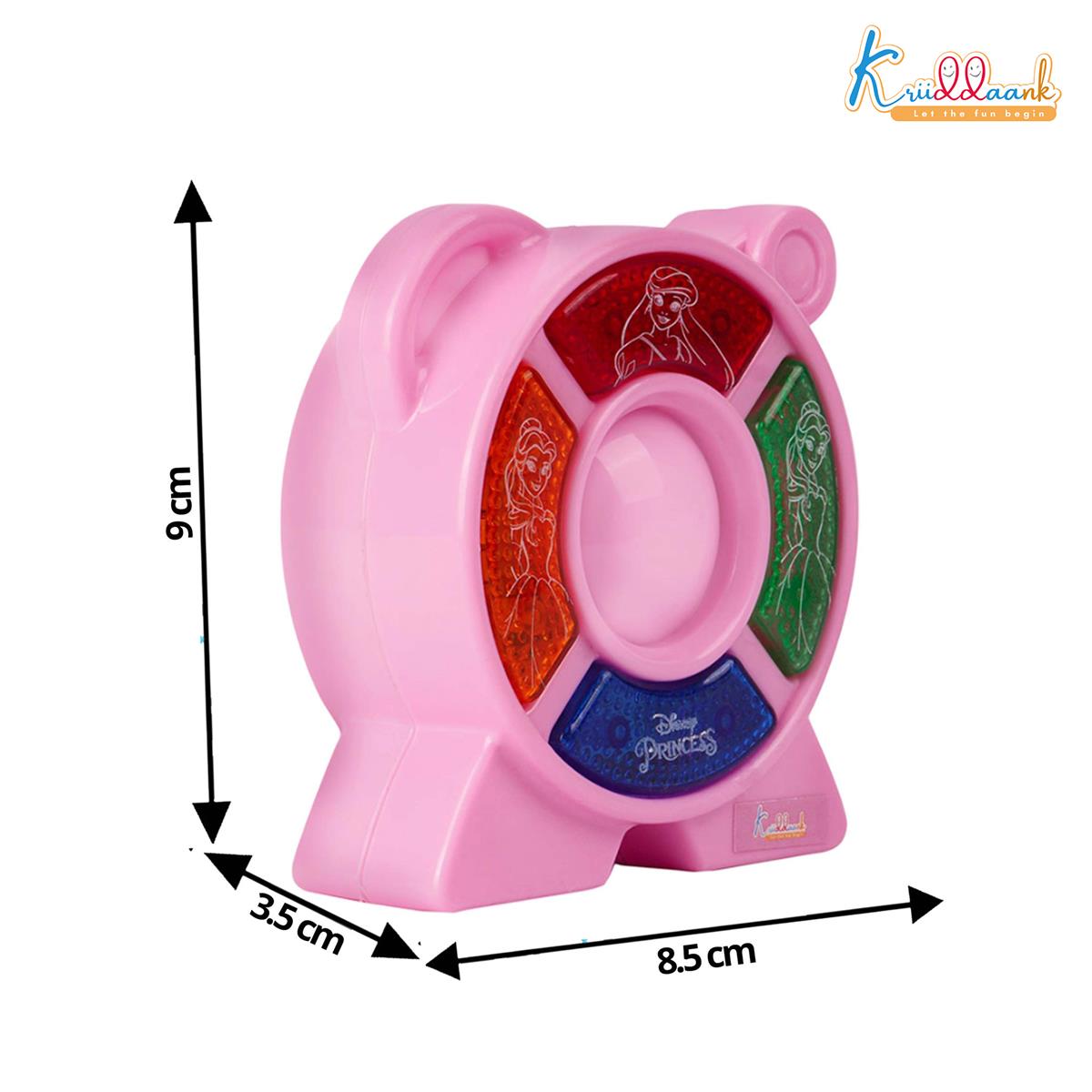 Princess Theme Music Star - Fairy Tale Audio Device & Star Royal LED Speaker for Kids, 4 Animal Sounds & Musical Tones, Portable Educational Sound Toy for Toddlers 3+, Gift for Girls (Pink)