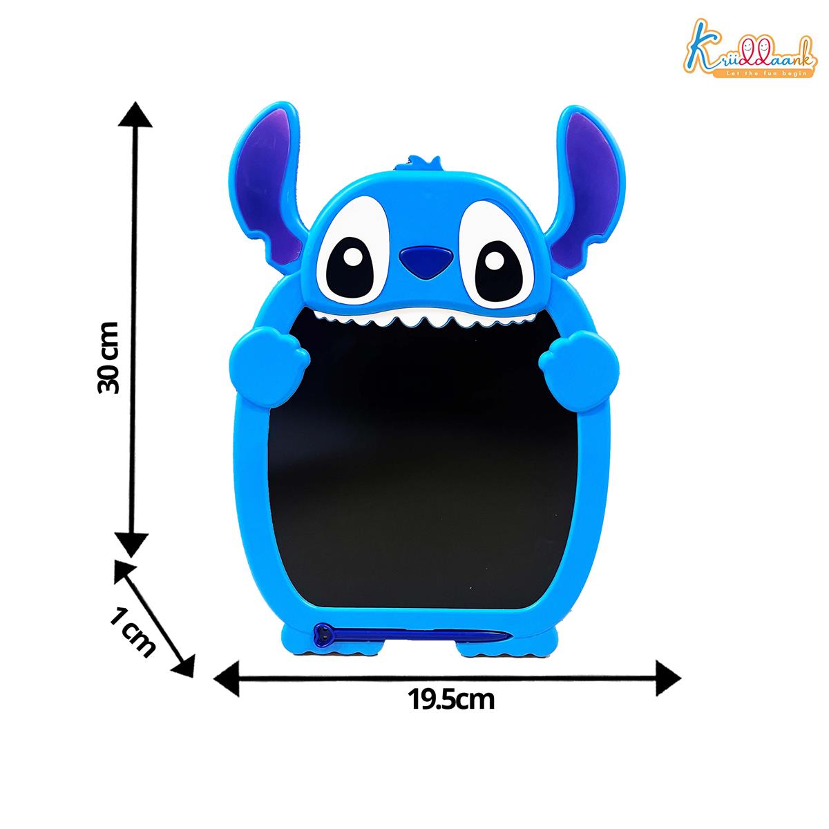 Kriiddaank Stitch LCD Writing Magic Tablet for Kids - 8.5 Inch Colorful Drawing Pad, Portable Doodle Board, Educational Toy & Travel Game, Birthday Gift for Boys & Girls Ages 3-9, Blue