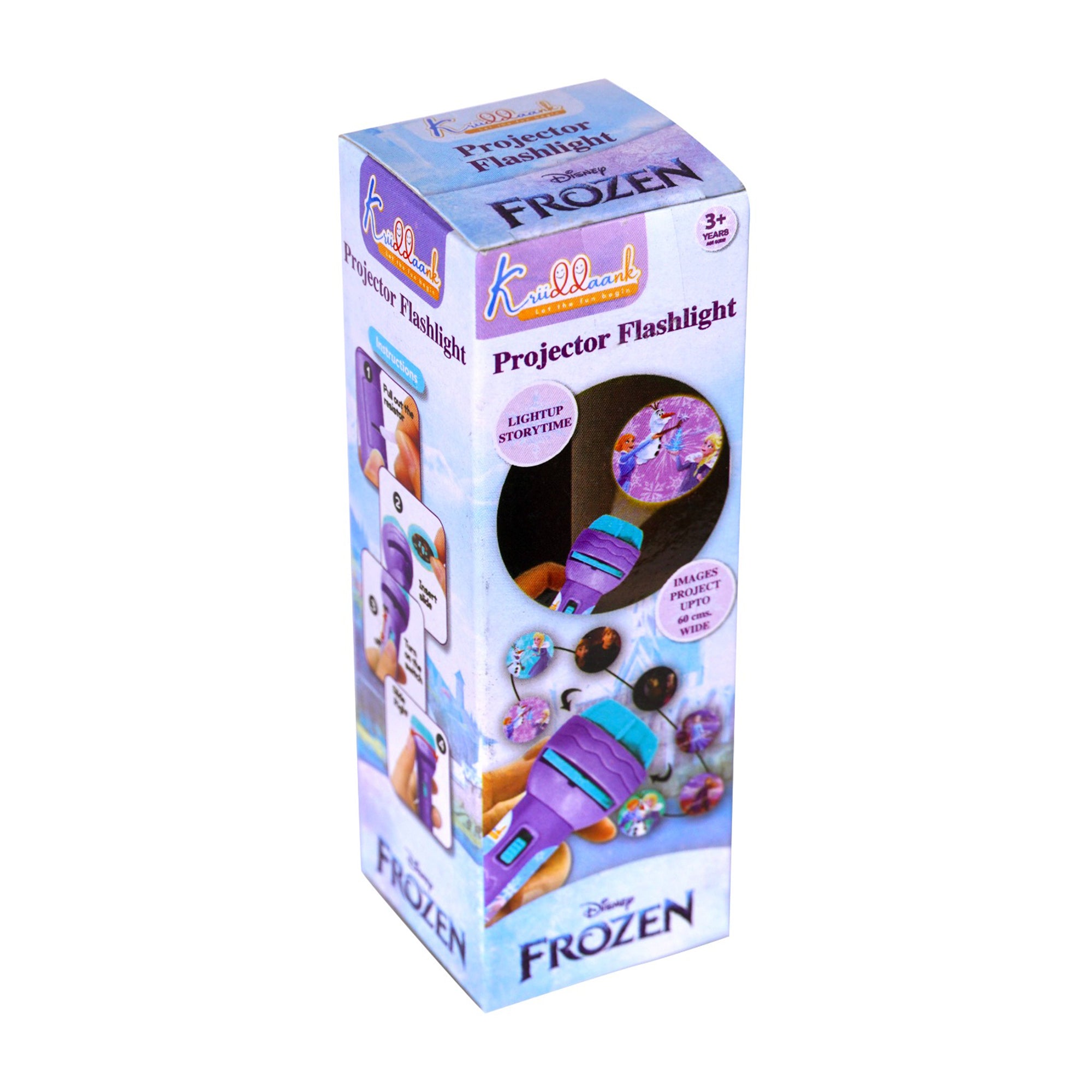 Kriiddaank  Projector Flash Light FrozenEarly Learning Disney TorchBattery Operated Projector TorchProjector Toy for Imaginative PlayInteractive Projection ToyDisney Princess Story Projector