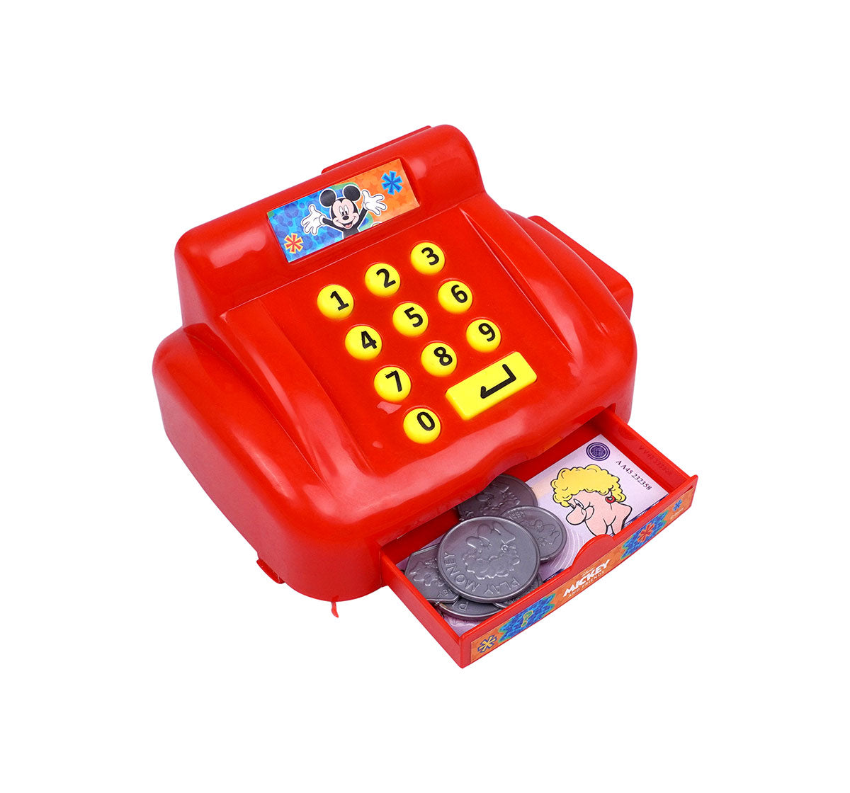 Kriiddaank  Cash Register MickeyMickey Mouse play money and card setMickey Mouse playset with accessoriesMickey Mouse toy money and credit cardDisney cash register toyMickey toy register with lights & sounds