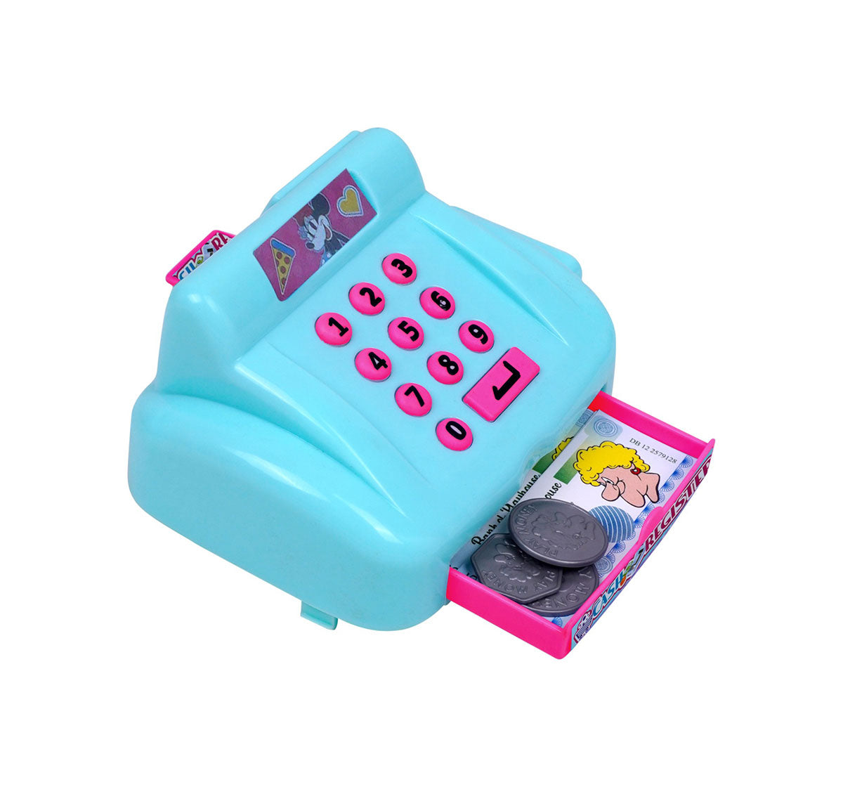 Kriiddaank CashRegister-MinnieThemeCR-100700ByDisneyDisney Cash Register PlaysetToy Supermarket Register with Minnie AccessoriesInteractive Cash Register for KidsShopping Play SetCash Register for Toddlers