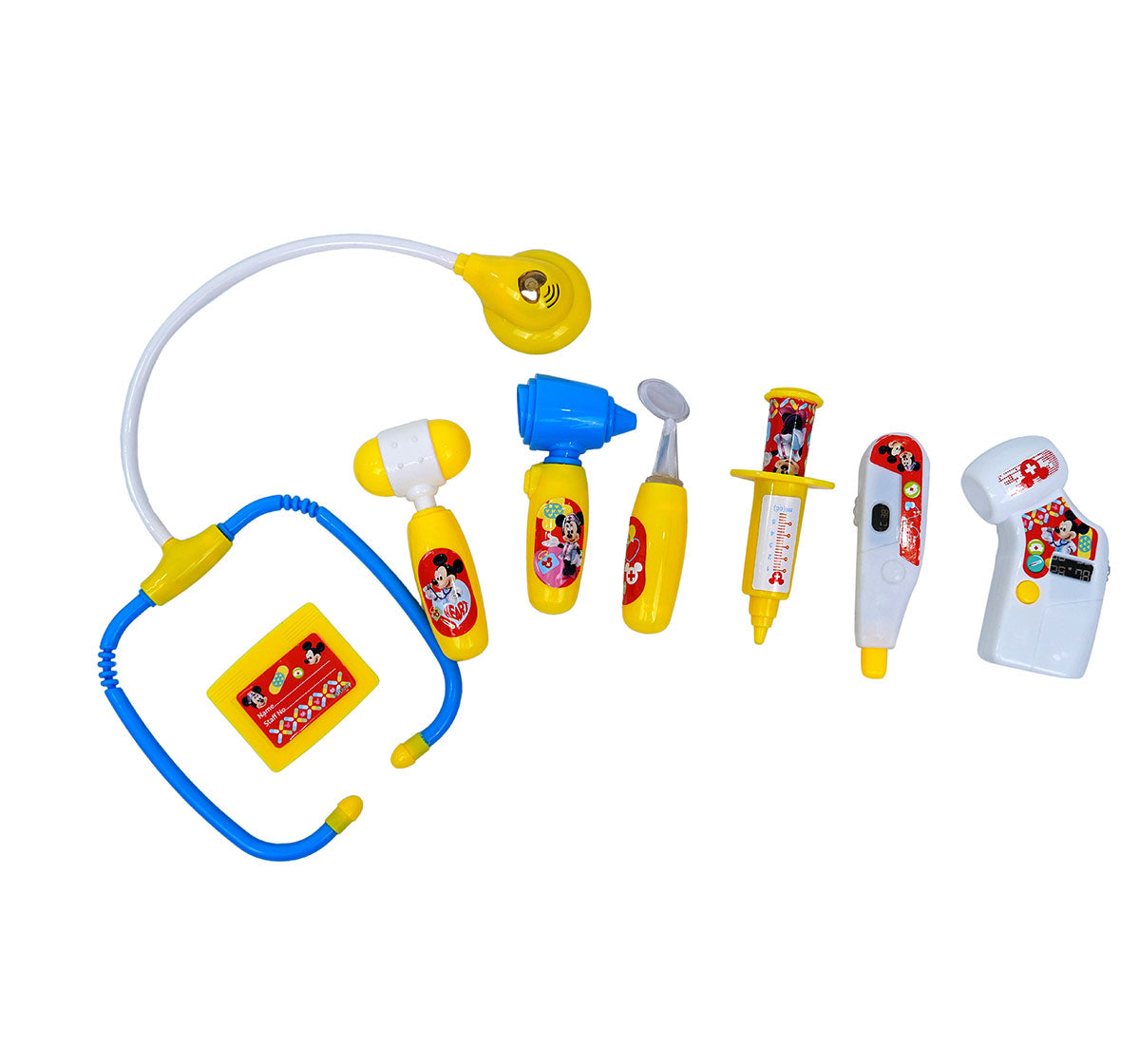 Kriiddaank  Doctor Kit - Poly Bag MickeyBest doctor kit for toddlersMickey Mouse poly bag playsetDoctor play set for kidsFun Mickey Mouse medical play setDisney Junior Mickey Mouse doctor toys