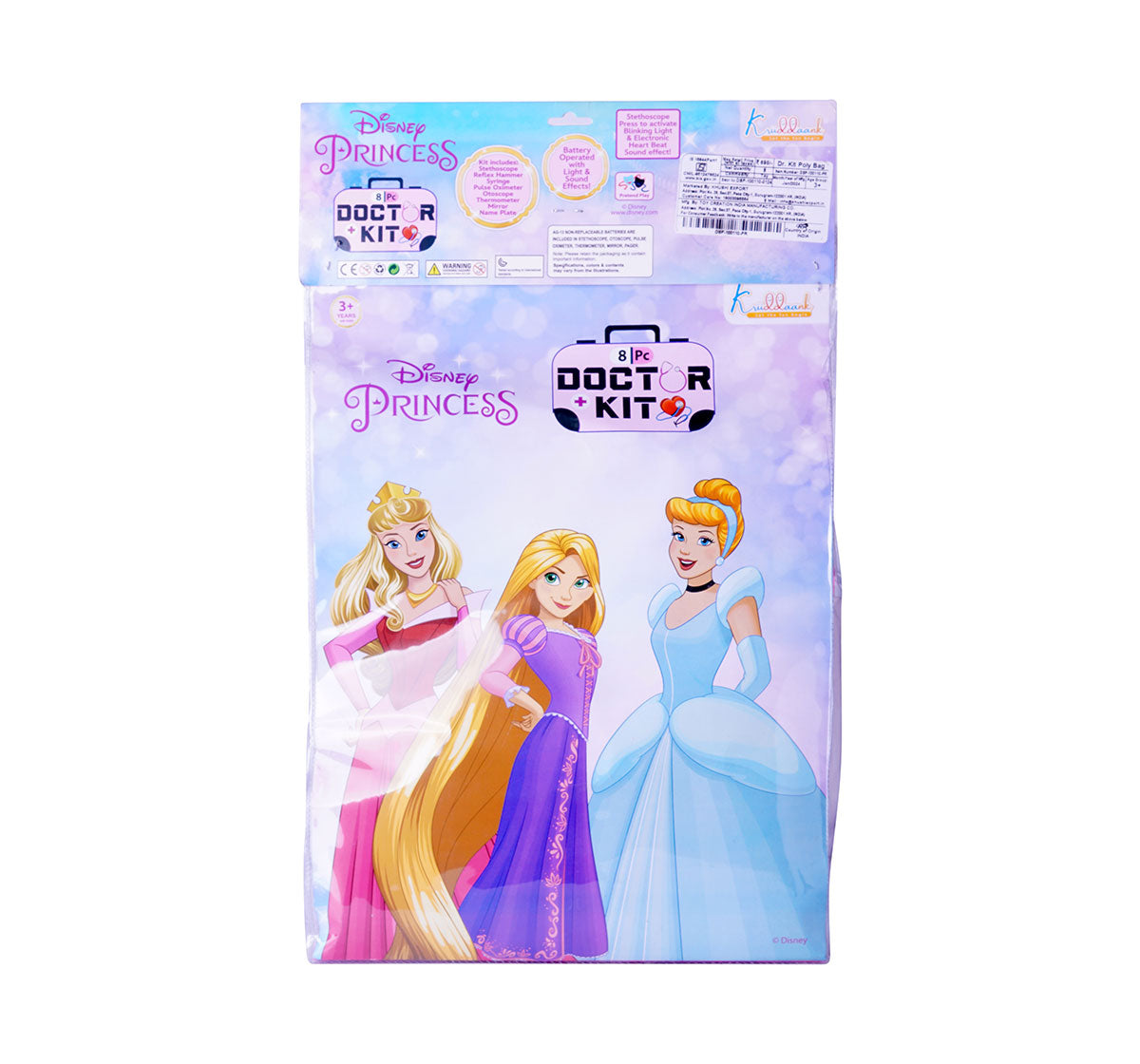 Kriiddaank DocKit-PolyBag-PrincessThemeDSP-100110ByDisneyPrincess Doctor Kit for Pretend PlayDisney Princess Doc KitPrincess Themed Doctor Kit for KidsPrincess Themed Medical Play KitMedical Playset for Kids