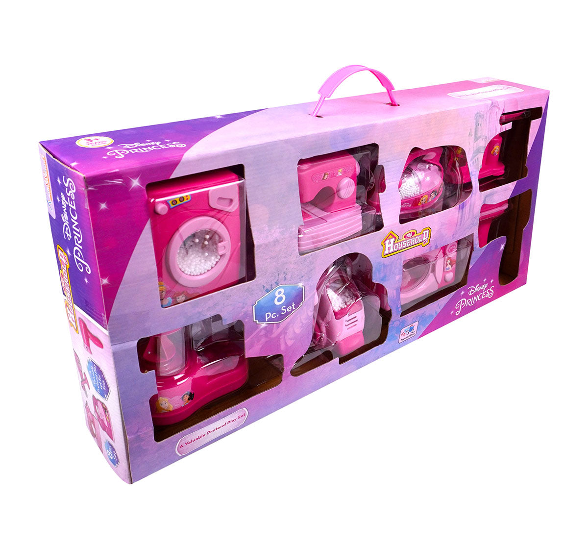 Kriiddaank HouseholdSet(8pc)-PrincessThemeHHE-100690ByDisney8pc Household Set PrincessPrincess Role Play Household SetPrincess Kitchen & Home Toy SetPrincess Pretend Play Home SetKriiddaank Princess Theme Set