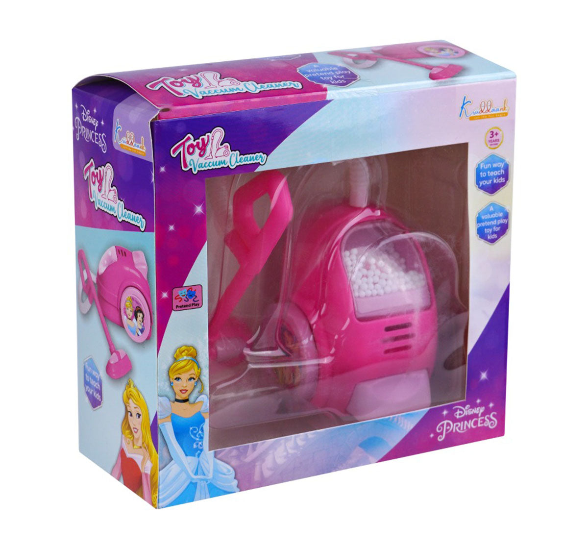 Kriiddaank VaccumCleaner-PrincessThemeHVC-100220ByDisneyLight & Sound Vacuum Cleaner ToyPrincess Pretend Play VacuumDisney Mickey Mouse Toy Vacuum with Lights & MusicToy Vacuum SetCleaning Toy for Toddlers