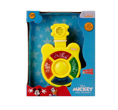 Kriiddaank  Music Set - Guitar MickeyMini guitar playset for toddlersMusical instrument set with guitarFun guitar toy set for kidsKids' music set with guitarToy guitar music set for children