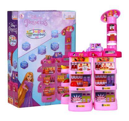 Kriiddaank SupermarketSetSMS-100520-PrincessByDisneySupermarket Shopping Playset for KidsPretend Play Grocery Store SetInteractive Shopping PlaysetDisney Princess Play SupermarketRoyal Supermarket Shopping for Kids