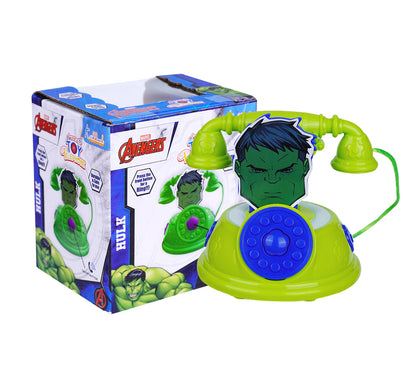 Kriiddaank Telephone-HulkThemeTP-100550ByMarvelHulk-Themed Toy TelephoneHulk Talking Toy PhoneMarvel Superhero Kids PhoneFun Hulk Toy for ToddlersHulk Play Phone with Sound Effects