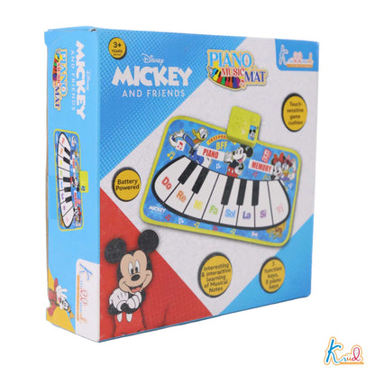 Kriiddaank  Piano Music Mat-MickeyStep-On Sound Piano MatElectronic Keyboard Mat for KidsTouch Sensitive Music MatElectronic Keyboard Mat for KidsRhythmic Play Mat for Kids
