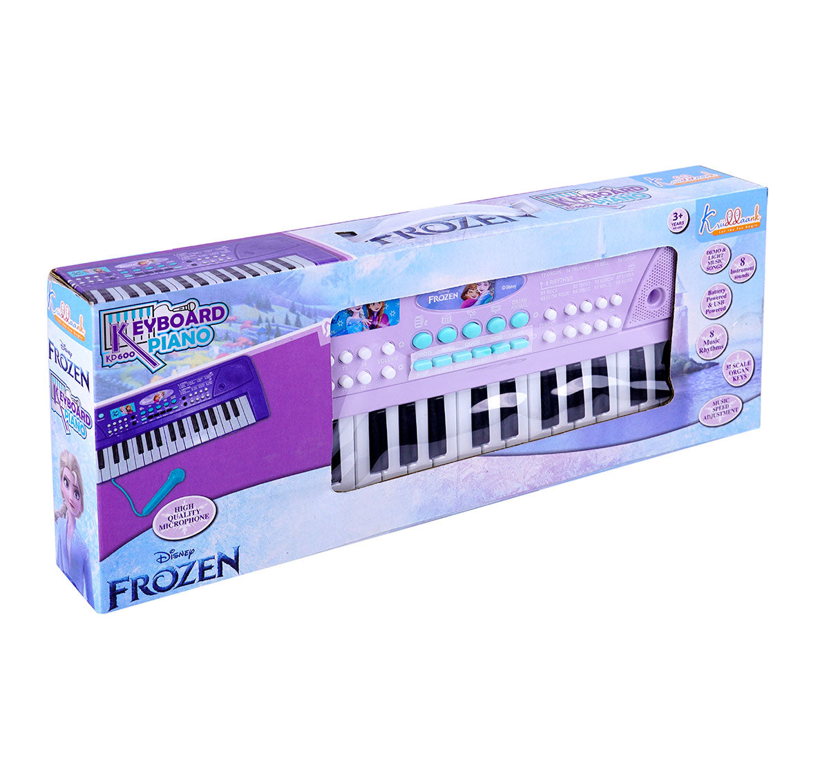 Kriiddaank KeyboardPiano-FrozenThemeKD-400ByDisneyFrozen Musical Keyboard for KidsBattery-Operated Keyboard PianoAnna Elsa Theme Piano ToyKD-400 Marvel Avengers PianoLearning & Development Toy for Toddlers