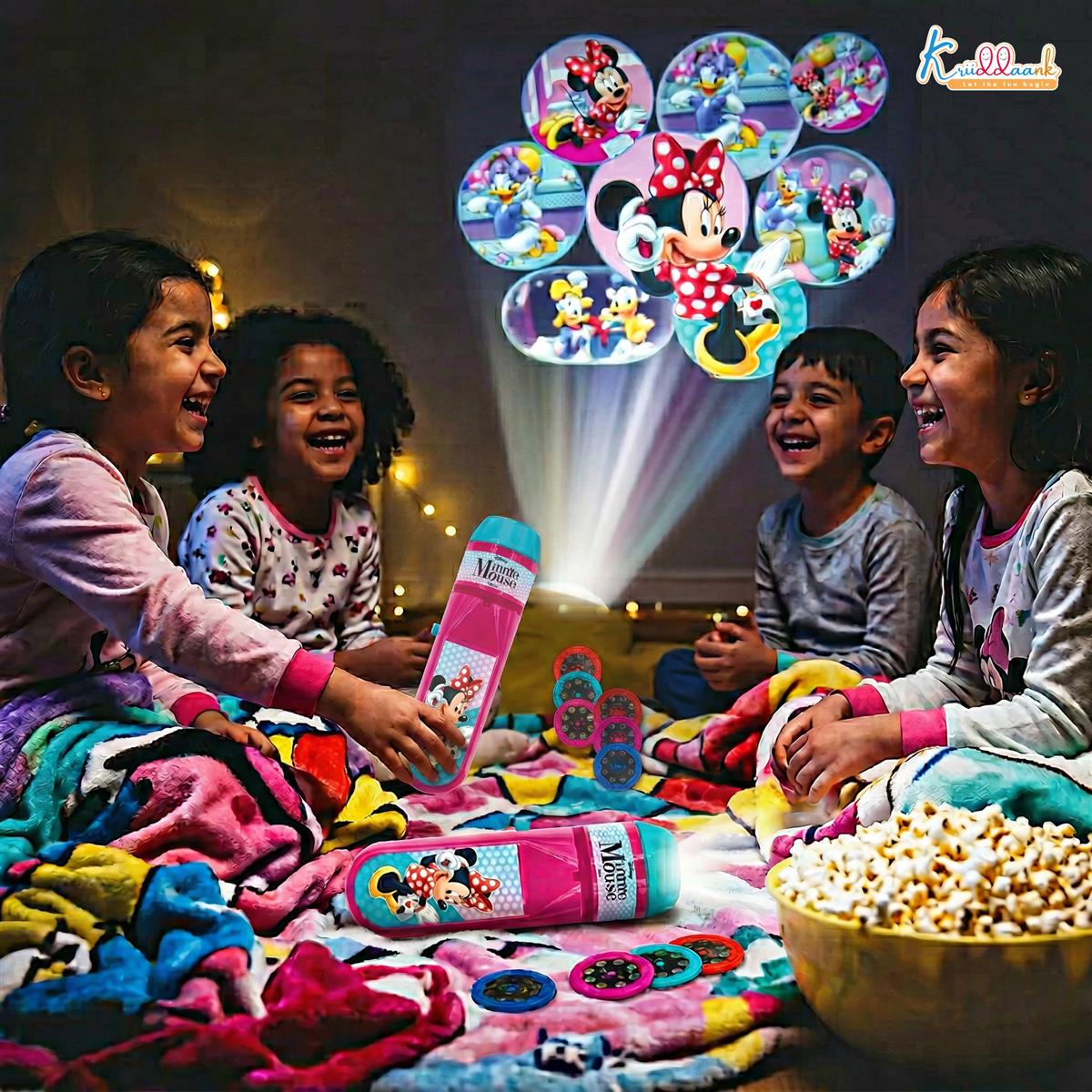 Kriiddaank ProjectorTorch-MinnieThemeByDisneyNight Light Projector