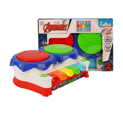 Kriiddaank PianoDrum-AvengersThemePD-100400ByMarvelMarvel Avengers Music ToyElectronic Piano Drum for KidsInteractive Avengers Music ToyAvengers Toy Keyboard & Drum SetBest Musical Avengers Gift for Boys & Girls