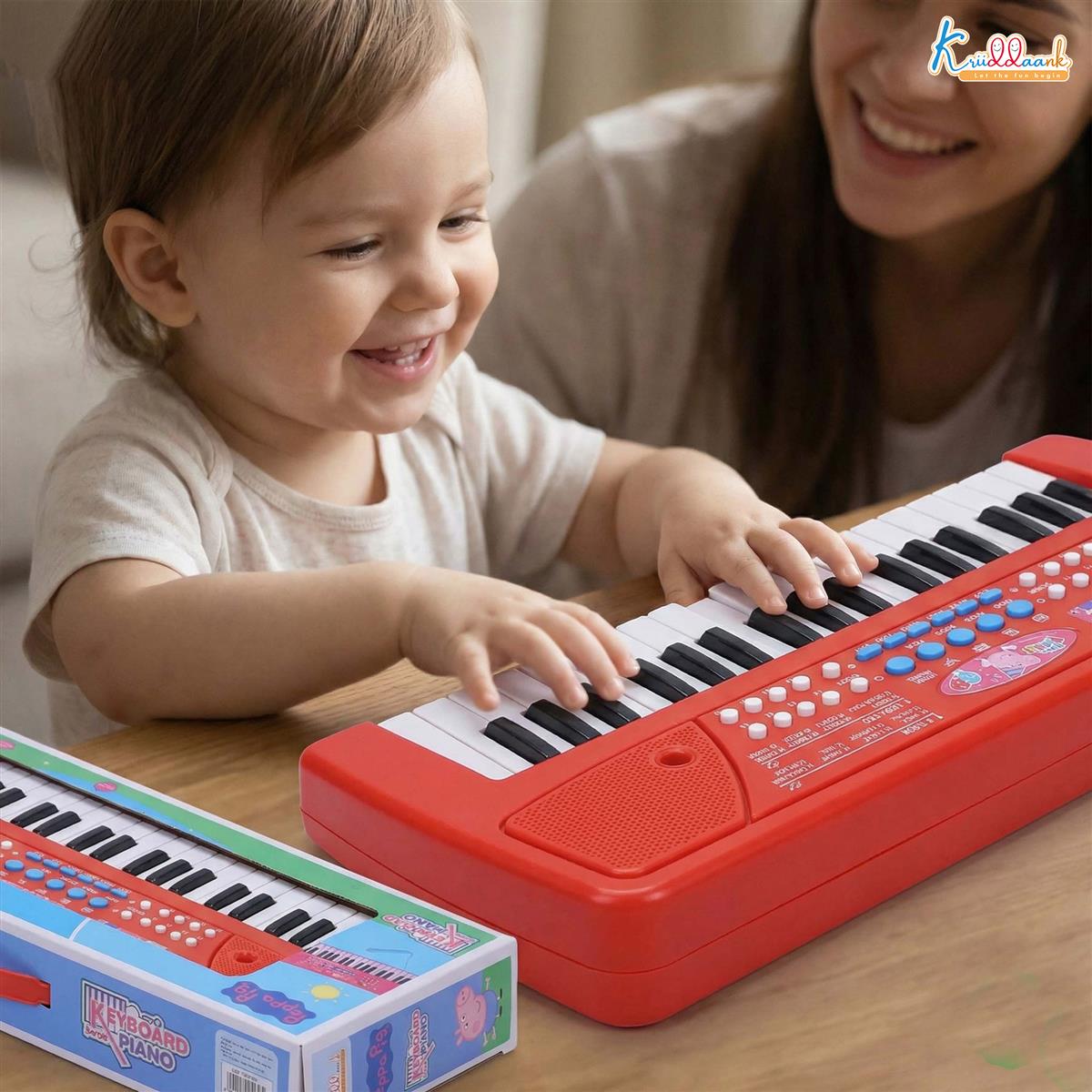 Barbie Keyboard Piano 400 for Kids - 37 Keys Musical Instrument with Microphone, 8 Rhythms & 8 Tones, Learning & Programming Functions, Battery & USB Powered, Pink Musical Toy for Girls 3Y+