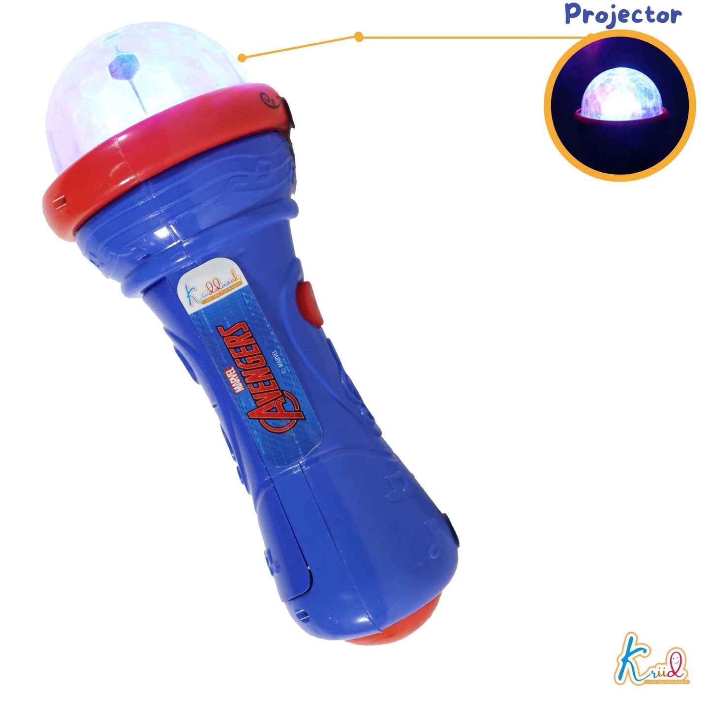 Kriiddaank MusicalMicrophone-AvengersThemeByMarvelAvengers Musical Performance ToyMarvel Singing & Music SetAvengers Karaoke MicrophoneAvengers Kids Microphone ToyMarvel Music Instrument for Kids