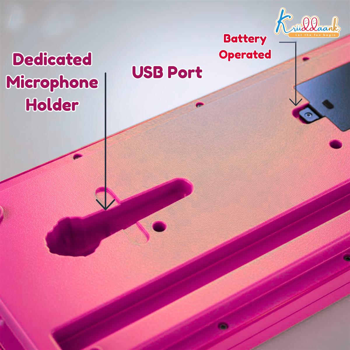 Disney Princess Keyboard Piano for Kids - 37 Keys Portable Musical Toy with Microphone, 16 Instrument Sounds & 10 Rhythms - Educational Learning Gift for Girls Toddlers 3+ Years (Pink)