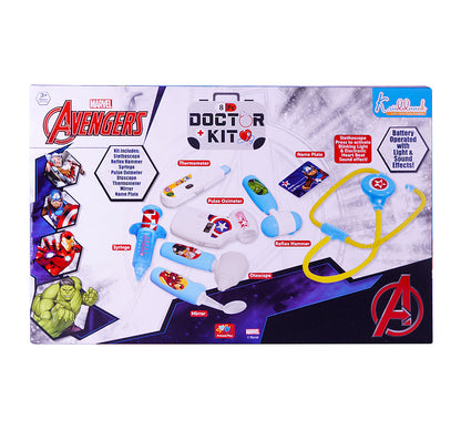 Kriiddaank DoctorKit-AvengersThemeDSW-100130ByMarvelInteractive Avengers Doctor PlaysetAvengers Toy Doctor KitAvengers Doctor Kit with Superhero ToolsAvengers Doctor Kit with Light & SoundAvengers Doctor Set with Educational Benefits