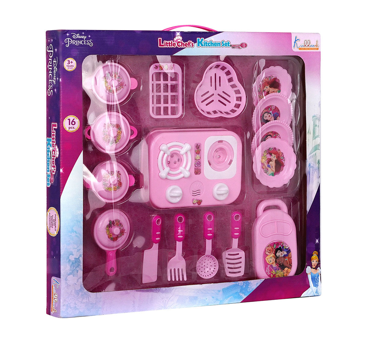 Kriiddaank  Little'Chef Kitchen Set PrincessKitchen Play SetPretend Play Cooking SetDisney Chef Set for KidsBaking & Cooking PlaysetPlay Kitchen for Toddlers