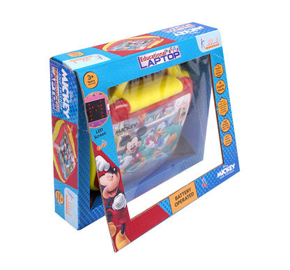 Kriiddaank  Educational Laptop-LTS MickeyFun Mickey Mouse learning laptopMickey Mouse interactive toy for learningDisney Junior Mickey Mouse learning toyDisney Mickey Mouse kids laptopMickey Mouse laptop for 3+ year-olds