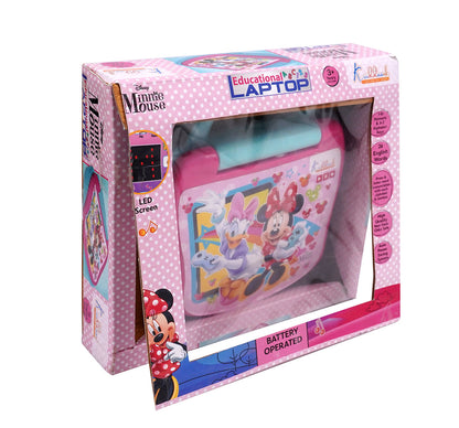 Kriiddaank  Educational Laptop-LTS MinnieMinnie Mouse smart laptop for toddlersBest interactive educational toy for toddlersFun learning laptop for little girlsMinnie Mouse toddler learning computerDisney Junior Minnie Mouse educational toy