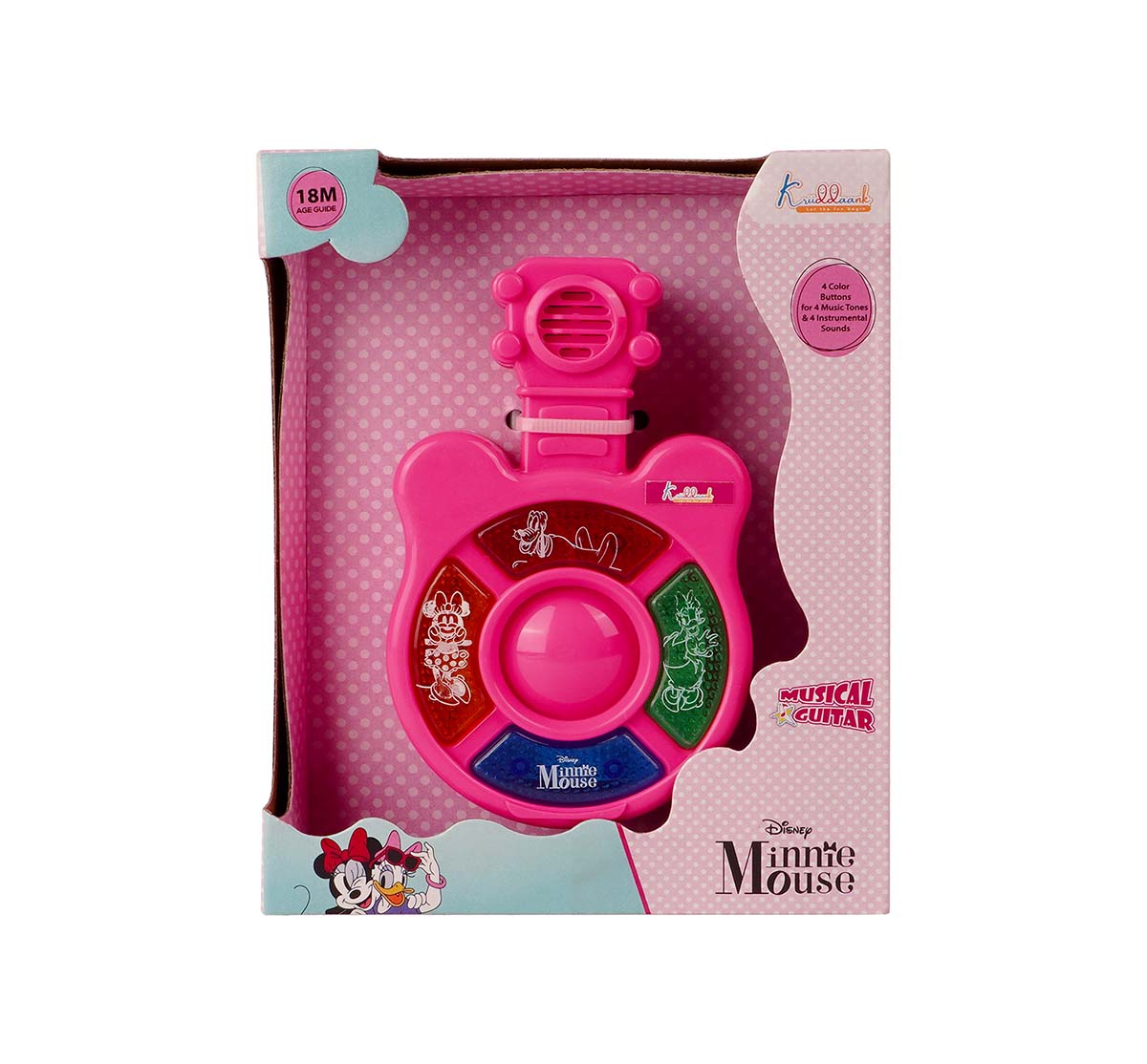 Kriiddaank  Music Set -Guitar MinnieMini guitar playset for toddlersMusical instrument set with guitarFun guitar toy set for kidsKids' music set with guitarToy guitar music set for children