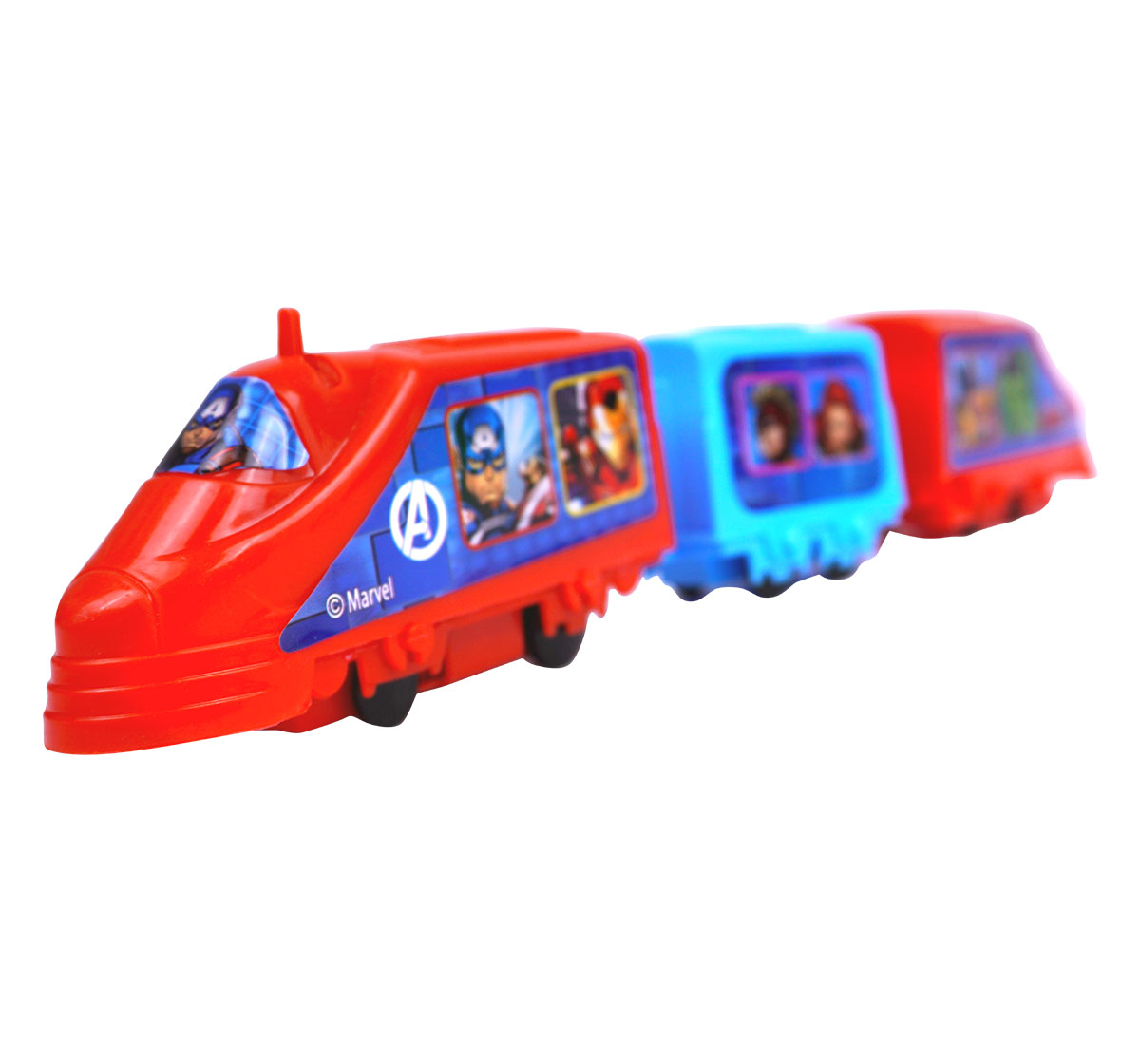 Kriiddaank TrainSet-AvengersThemeTB-100580ByMarvelBest Avengers Toy Train for KidsAvengers Infinity War Train SetBest Marvel Train Set for Boys & GirlsInteractive Train Set with Avengers DesignDurable Superhero Train Toy