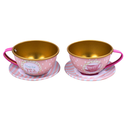 Kriiddaank Children'sTeaset-PrincessThemeTIN-100670ByDisneyDisney Royal Tea Party SetPortable Disney Tea Set for PlaytimeFantasy-Themed Tea Set for GirlsPrincess Birthday Gift Tea SetElegant Tea Party Set for Girls