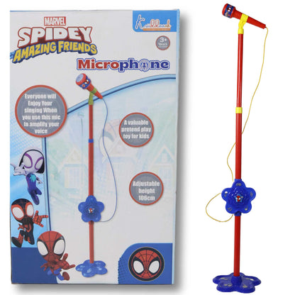 Kriiddaank  Microphone-SpidermanKids Singing MicrophoneKids Music Entertainment SetKaraoke Set for KidsInteractive Microphone ToyMagical Microphone