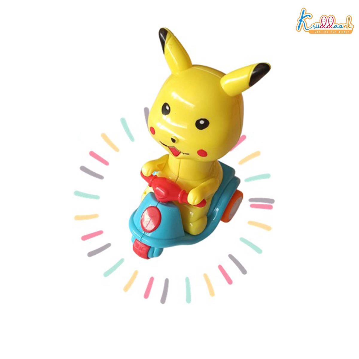 Kriiddaank Push & Go Scooter Toy for Toddlers - Lightweight Manual Friction Powered Vehicle for Kids 3+ Years - Fun Educational Outdoor Activity & Motor Skills Development - Multicolor