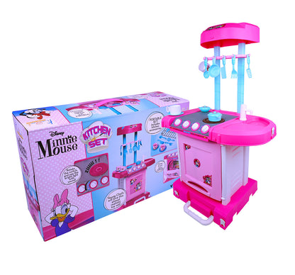 Kriiddaank  Kitchen Set MinnieMinnie themed play kitchen setMinnie Disney kitchen toysThemed kids' kitchen toysKids kitchen setDisney Minnie Cooking Set