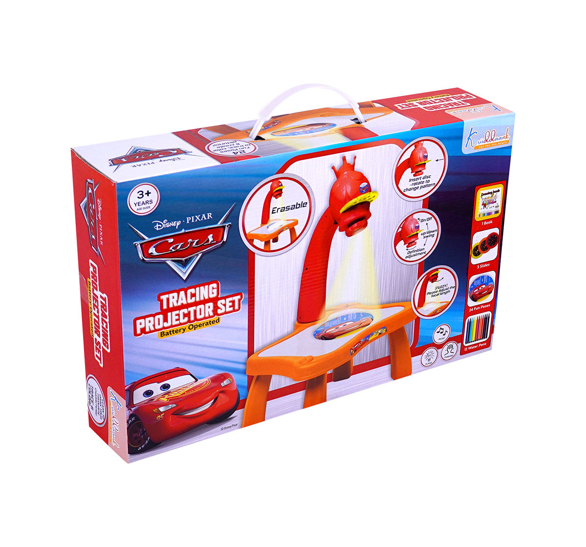 Kriiddaank TracingProjectorSet-CarsTP-100570ByDisneyPixar Cars Drawing Projector for KidsEducational Art Projector for KidsKids Art & Craft Projector with Cars DesignBattery-Operated Kids Drawing ProjectorInteractive Art Set for Boys & Girls