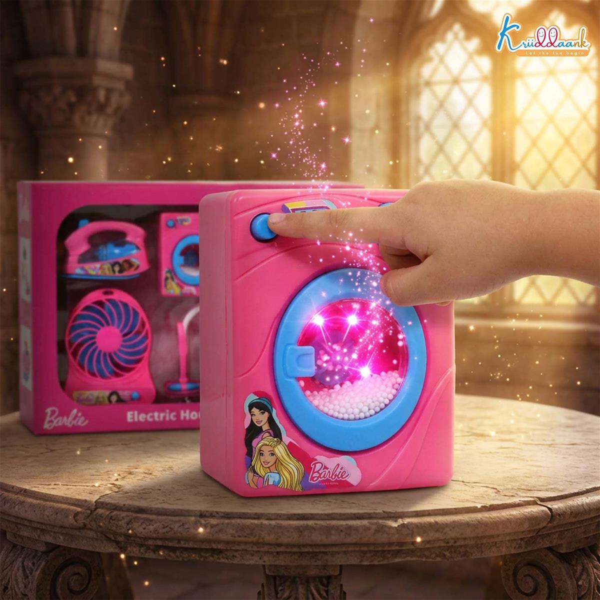 Peppa Pig Mini Household Toys Set (6 Piece) - Interactive Role Play Set for Kids 3+ Years with Washing Machine, Vacuum, Sewing Machine, Fan & Hair Dryer - Battery Operated, Safe & Gift-Friendly