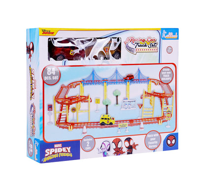 Kriiddaank CARTRACK(MEDIUM),SpidermanThemeCTM-100060ByMarvelMarvel Collectible Race TrackSuperhero Toy Racing SetAdventure Car TrackSpider-Man Car Track with RampsSpider-Man Circuit Track for Kids