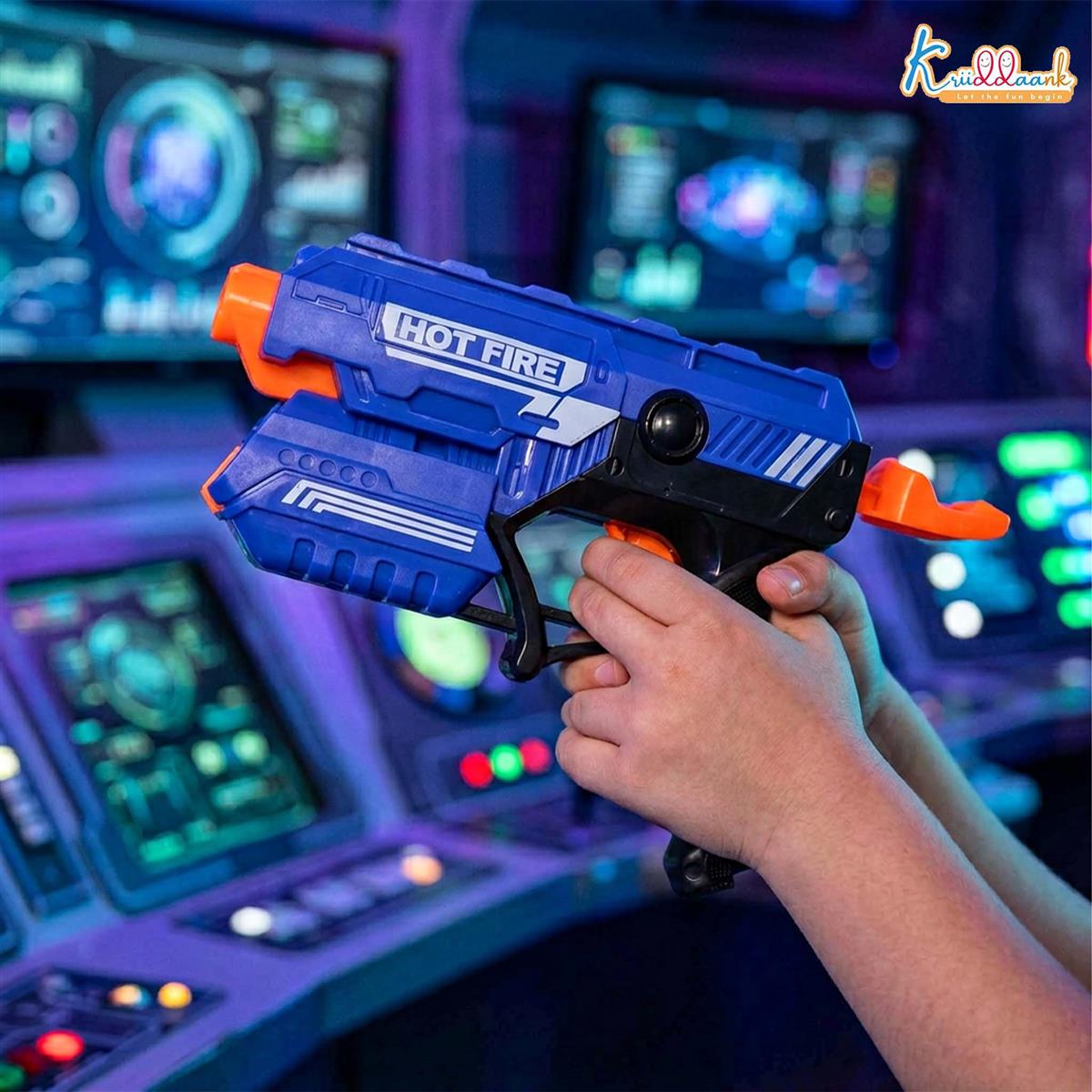 Blaze Storm Blaster Gun Toy for Kids - Soft Bullet Foam Dart Blaster with 10 EVA Bullets, Manual Single Shot Shooting Toy for Boys 3+ Years, Safe & Fun Action Playset, Multicolor