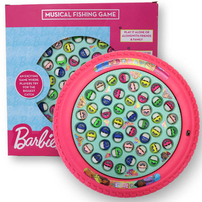 Kriiddaank MusicalFishingSmall-BarbieThemeByMattelBarbie Fishing Playset for KidsBarbie-Themed Magnetic Fishing GameBarbie Fishing Playset for Girls & BoysSmall Musical Fishing Game for Barbie FansBarbie Fishing Playset for Girls & Boys