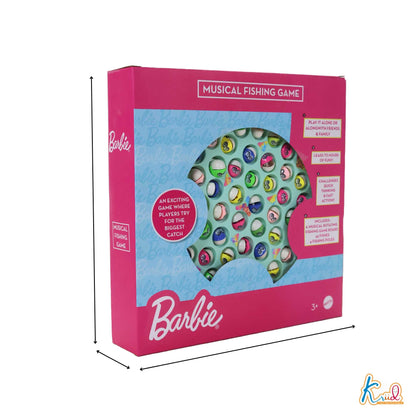 Kriiddaank MusicalFishingSmall-BarbieThemeByMattelBarbie Fishing Playset for KidsBarbie-Themed Magnetic Fishing GameBarbie Fishing Playset for Girls & BoysSmall Musical Fishing Game for Barbie FansBarbie Fishing Playset for Girls & Boys