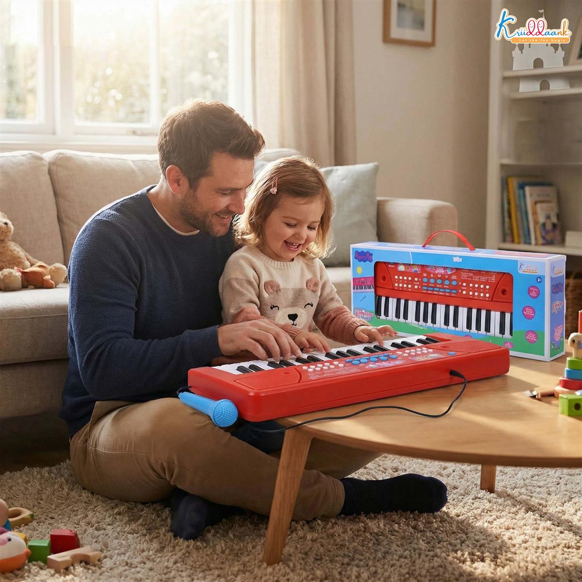 Barbie Keyboard Piano 400 for Kids - 37 Keys Musical Instrument with Microphone, 8 Rhythms & 8 Tones, Learning & Programming Functions, Battery & USB Powered, Pink Musical Toy for Girls 3Y+