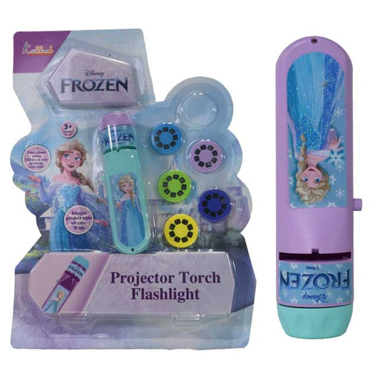 Kriiddaank ProjectorTorch-FozenThemeByDisneyEarly Learning Disney TorchBattery Operated Projector TorchProjector Toy for Imaginative PlayInteractive Projection ToyDisney Princess Story Projector