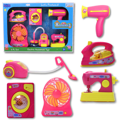 Kriiddaank Household6pc-BarbieThemeByMattelMattel Barbie Cleaning SetBarbie 6-Piece Household PlaysetBarbie Toy Home AccessoriesBarbie Kids Cleaning & Home SetDurable Barbie cleaning playset for girls