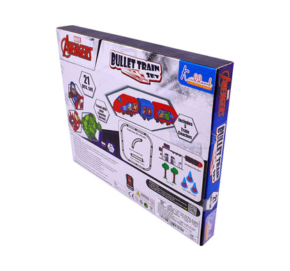 Kriiddaank TrainSet-AvengersThemeTB-100580ByMarvelBest Avengers Toy Train for KidsAvengers Infinity War Train SetBest Marvel Train Set for Boys & GirlsInteractive Train Set with Avengers DesignDurable Superhero Train Toy