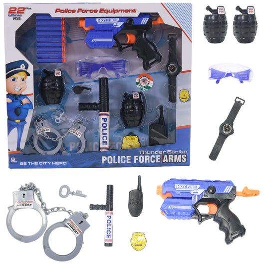 Kriiddaank  POLICE KITKids’ police kitPolice officer toy set for kidsPolice role play set for childrenToy police kit with accessoriesPretend play police kit for young kids