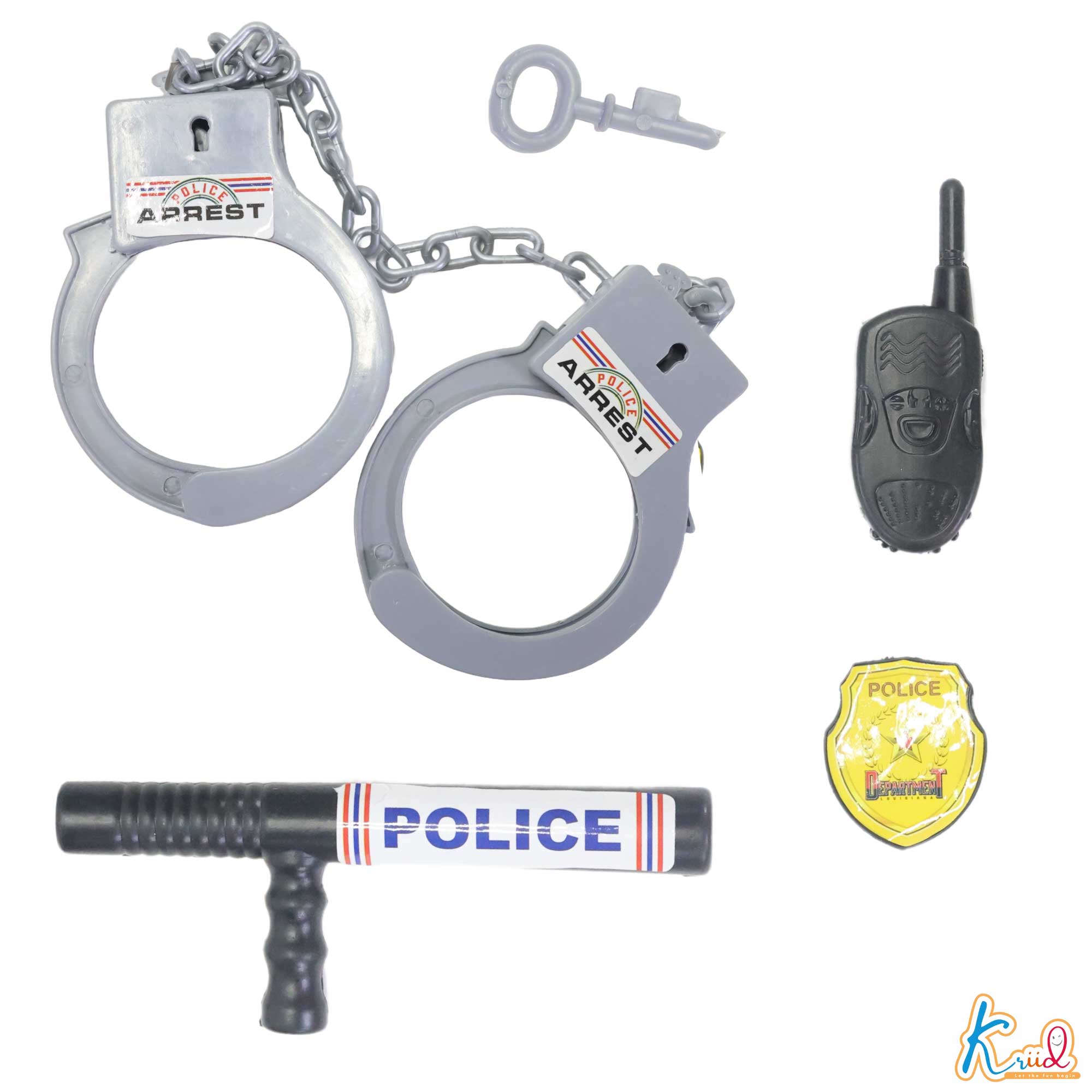 Kriiddaank  POLICE KITKids’ police kitPolice officer toy set for kidsPolice role play set for childrenToy police kit with accessoriesPretend play police kit for young kids
