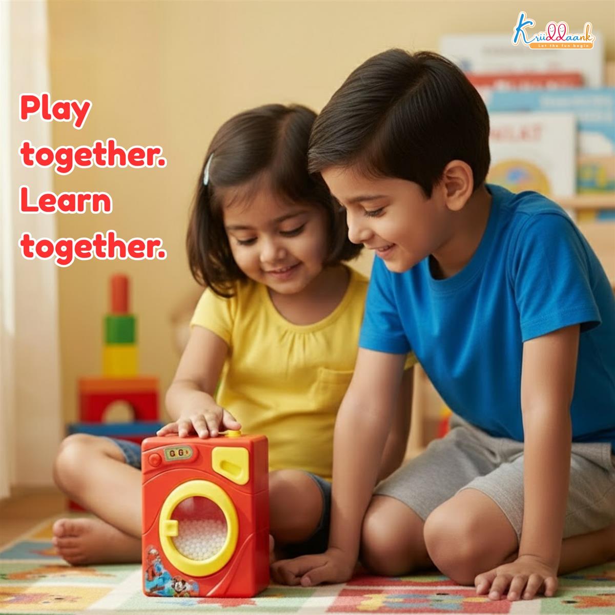 Mickey Family Interactive Mini Washing Machine Toy for Toddlers - Battery Operated Home Appliance with Realistic Sounds & Motion - Disney Mickey Pretend Play Laundry Set for Kids Ages 3+