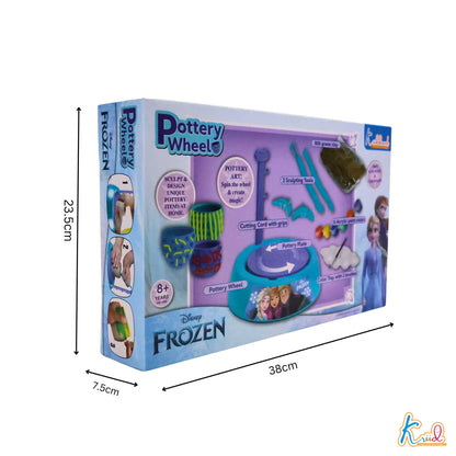 Kriiddaank PotteryWheelSet-FrozenThemePW-100450ByDisneyElsa & Anna Pottery SetDisney Frozen Clay Modeling SetFrozen Clay Sculpting KitDisney Frozen Wheel for ClayFrozen-Themed Art & Craft Kit