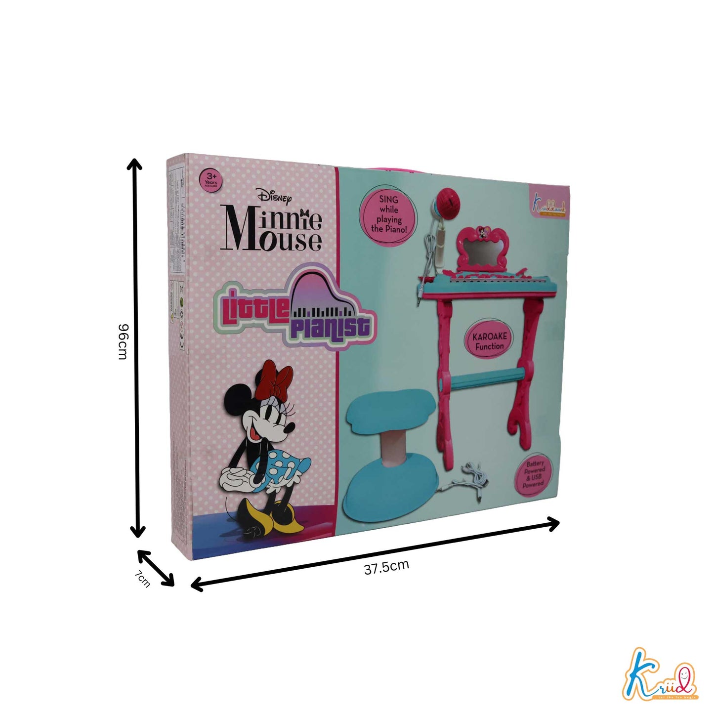 Kriiddaank  Little Pianist MinnieLittle Pianist toy keyboardKids’ Little Pianist musical toyLittle Pianist piano for musical explorationLittle Pianist toy with fun sound effectsPortable mini keyboard for toddlers