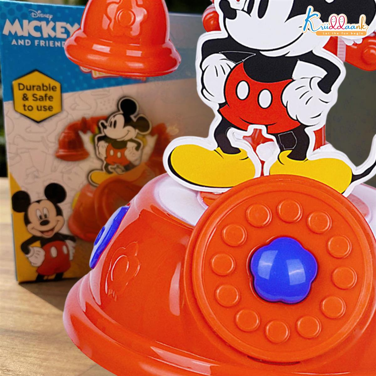 Mickey Mouse Talking Telephone Toy for Kids - Disney Pretend & Play Musical Landline Phone with Interactive Sounds - Educational & Fun Gift for Boys & Girls Ages 3+