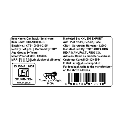 Kriiddaank CARTRACK-CarsCTS-100080ByDisneyKriiddaank Disney Cars Mini Track SetPixar Themed Small Racing TrackPortable Small Racing Track -Disney Toy Car TrackToy Car Track with Disney Cars