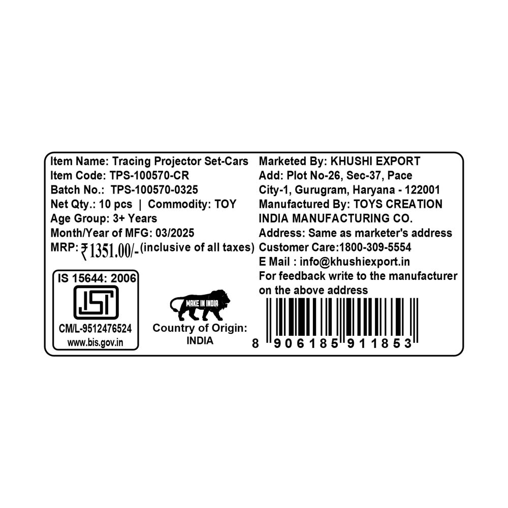 Kriiddaank TracingProjectorSet-CarsTP-100570ByDisneyPixar Cars Drawing Projector for KidsEducational Art Projector for KidsKids Art & Craft Projector with Cars DesignBattery-Operated Kids Drawing ProjectorInteractive Art Set for Boys & Girls