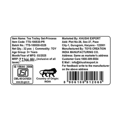 Kriiddaank TeaTrolleySet-PrincessThemeTTS-100530ByDisneyDisney Princess Tea Trolley SetMagical Princess Tea Set for ToddlersDisney Tea Cart Playset for GirlsPrincess Theme Tea Party SetRoyal Tea Party Playset for Girls