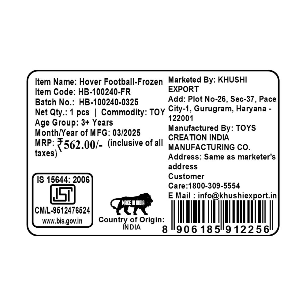 Kriiddaank HoverFootball-FrozenThemeHB-100240ByDisneyDisney Frozen Hover Football GameFrozen Theme Hover Ball Soccer GameKriiddaank Hover Ball DisneyDisney Frozen Air Soccer Hover BallMagical Disney Sports Toy