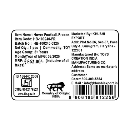 Kriiddaank HoverFootball-FrozenThemeHB-100240ByDisneyDisney Frozen Hover Football GameFrozen Theme Hover Ball Soccer GameKriiddaank Hover Ball DisneyDisney Frozen Air Soccer Hover BallMagical Disney Sports Toy